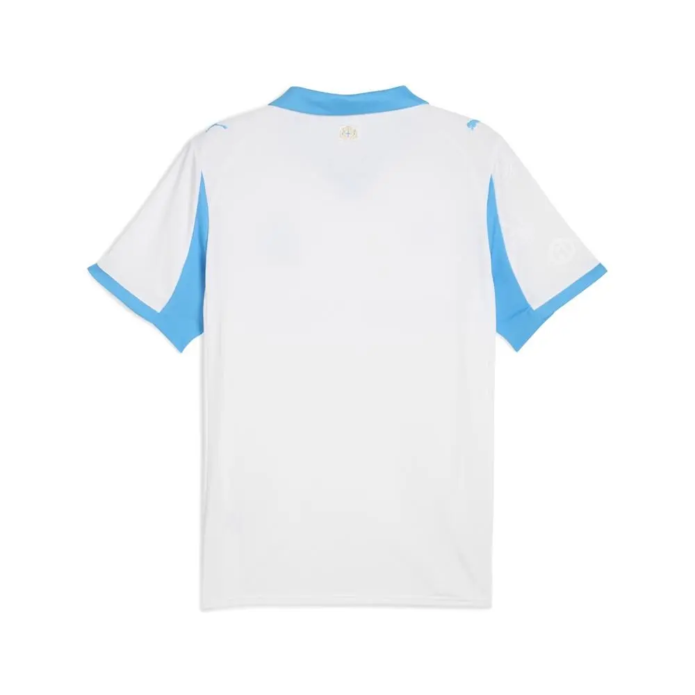 Puma clothing - PUMA Olympique De Marseille Collared Short Sleeve Soccer Jersey 2 - 77980101 - White 0