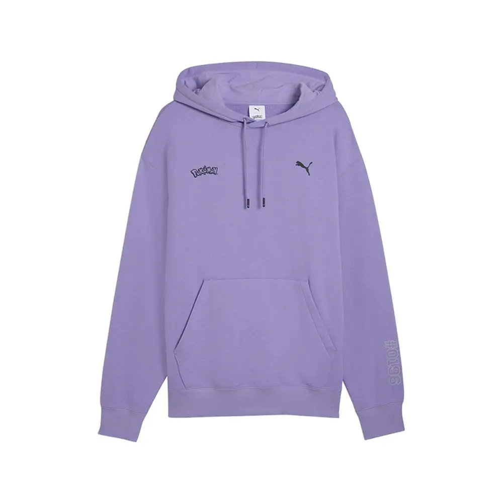Pokemon X Relaxed Graphic Pullover Hoodie Mens Purple Casual Outerwear 6349 by Puma