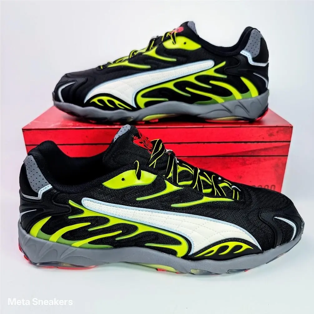 Puma shoes - PUMA Inhale - Inhale - 402459-01 - PUMA Black-Warm White-Lime Pow 8