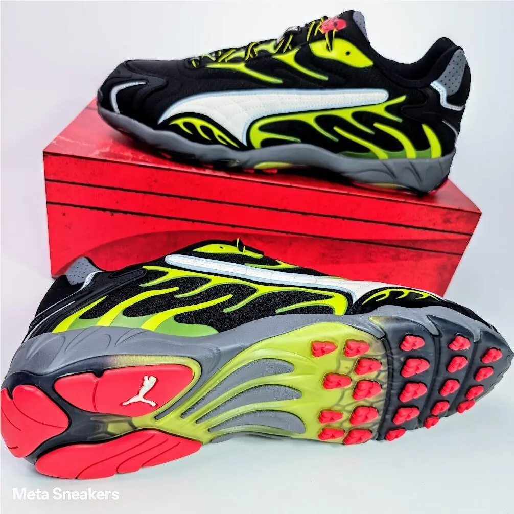 Puma shoes - PUMA Inhale - Inhale - 402459-01 - PUMA Black-Warm White-Lime Pow 10