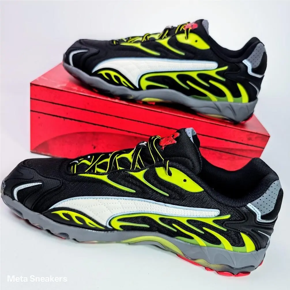 Puma shoes - PUMA Inhale - Inhale - 402459-01 - PUMA Black-Warm White-Lime Pow 11