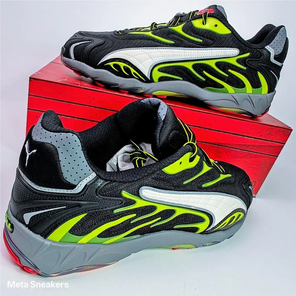 Puma shoes - PUMA Inhale - Inhale - 402459-01 - PUMA Black-Warm White-Lime Pow 13