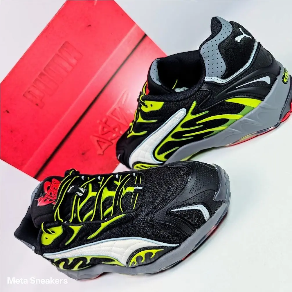 Puma shoes - PUMA Inhale - Inhale - 402459-01 - PUMA Black-Warm White-Lime Pow 4