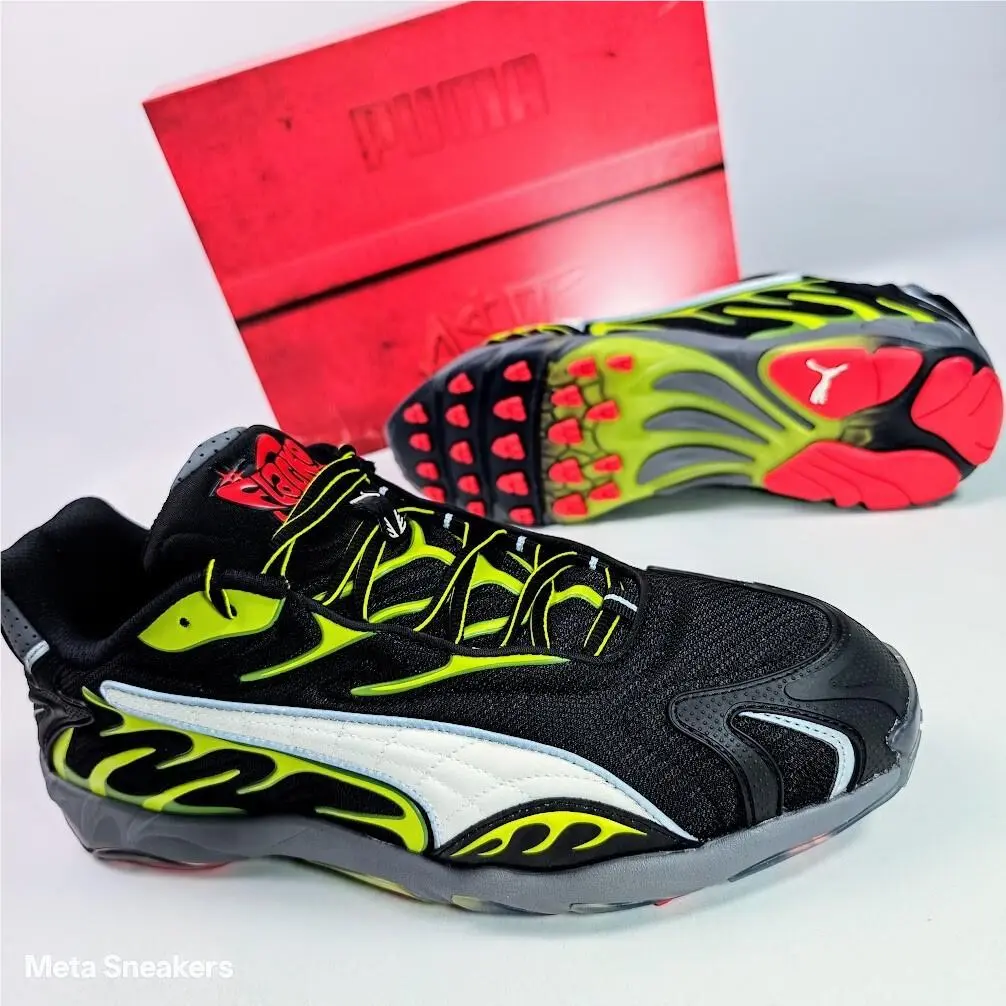 Puma shoes - PUMA Inhale - Inhale - 402459-01 - PUMA Black-Warm White-Lime Pow 5