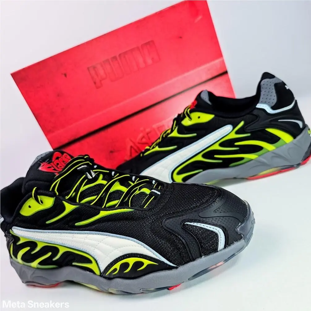 Puma shoes - PUMA Inhale - Inhale - 402459-01 - PUMA Black-Warm White-Lime Pow 6