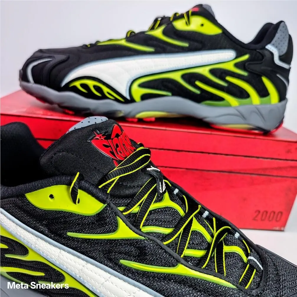 Puma shoes - PUMA Inhale - Inhale - 402459-01 - PUMA Black-Warm White-Lime Pow 12