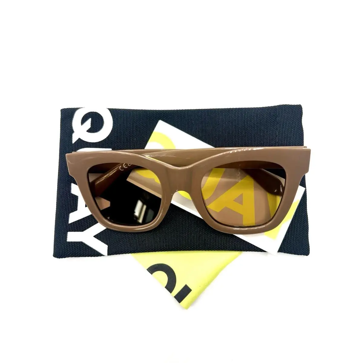 Quay After Hours 51/23/150 Square Tan UV Protection Full Coverage Sunglasses