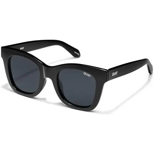 Quay Oversized After Hours Polarized Sunglasses with Cat Eye Lift - Black by QUAY