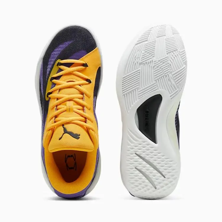 Puma shoes - PUMA All-Pro Nitro - Nitro - 310392-05 - White/ Purple/ Yellow 14