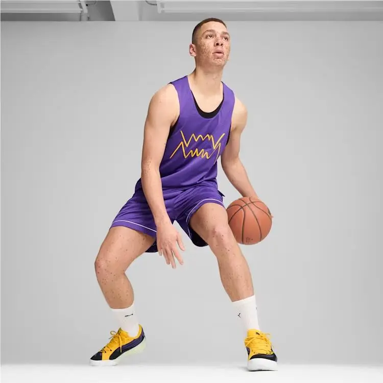 Puma shoes - PUMA All-Pro Nitro - Nitro - 310392-05 - White/ Purple/ Yellow 11