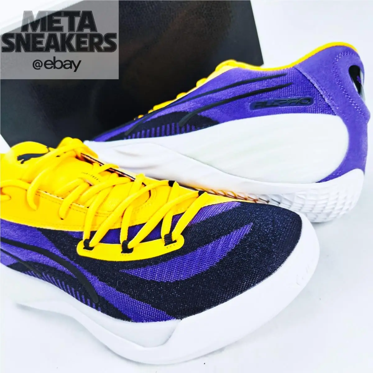 Puma shoes - PUMA All-Pro Nitro - Nitro - 310392-05 - White/ Purple/ Yellow 4