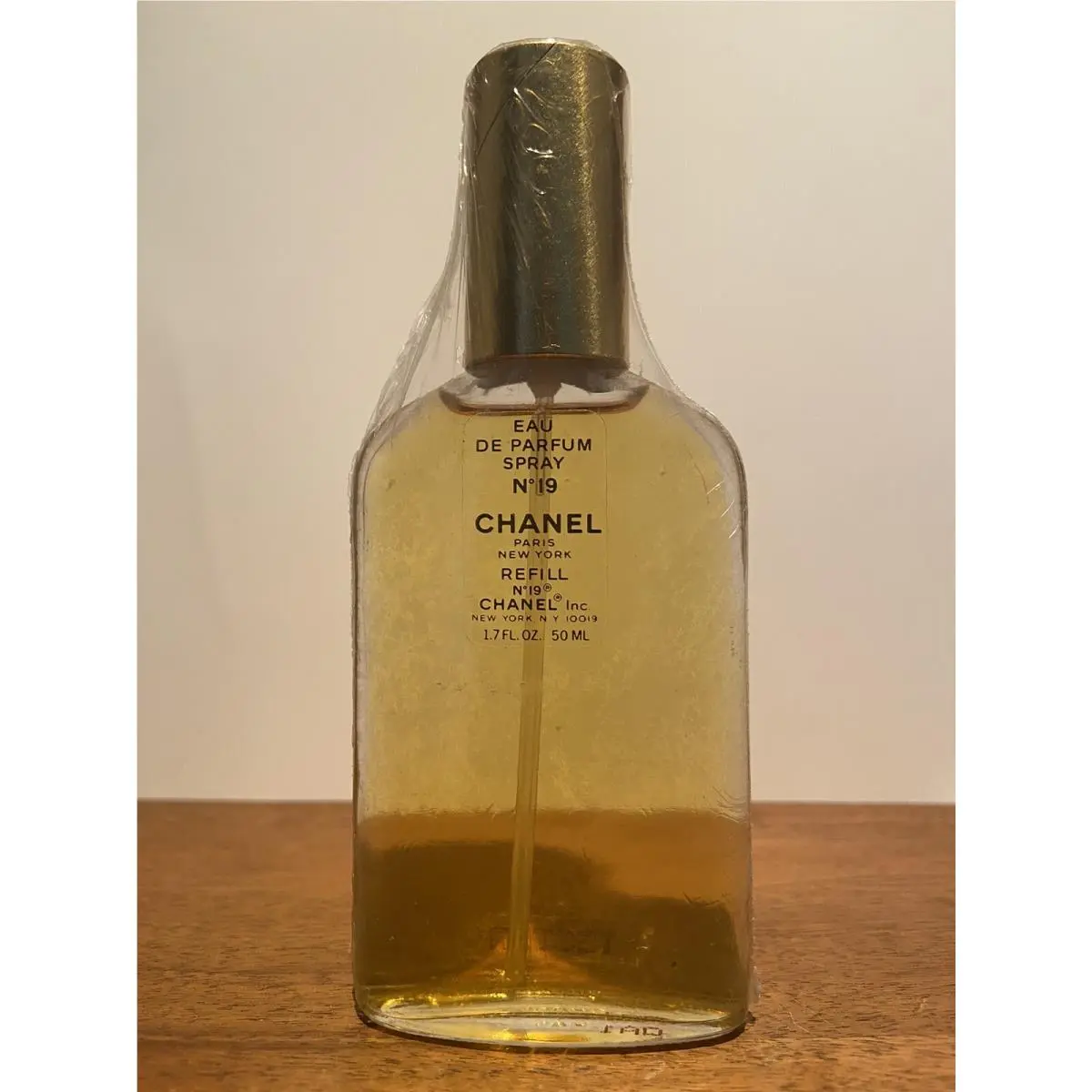 Chanel N 19 Vintage Old Formula 1.7 Oz/50 ml Eau de Parfum Spray Refill Rare