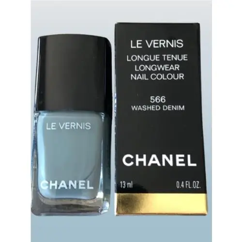 Chanel LE Vernis Longwear Nail Colour 566 Washed Denim 0.4 OZ X