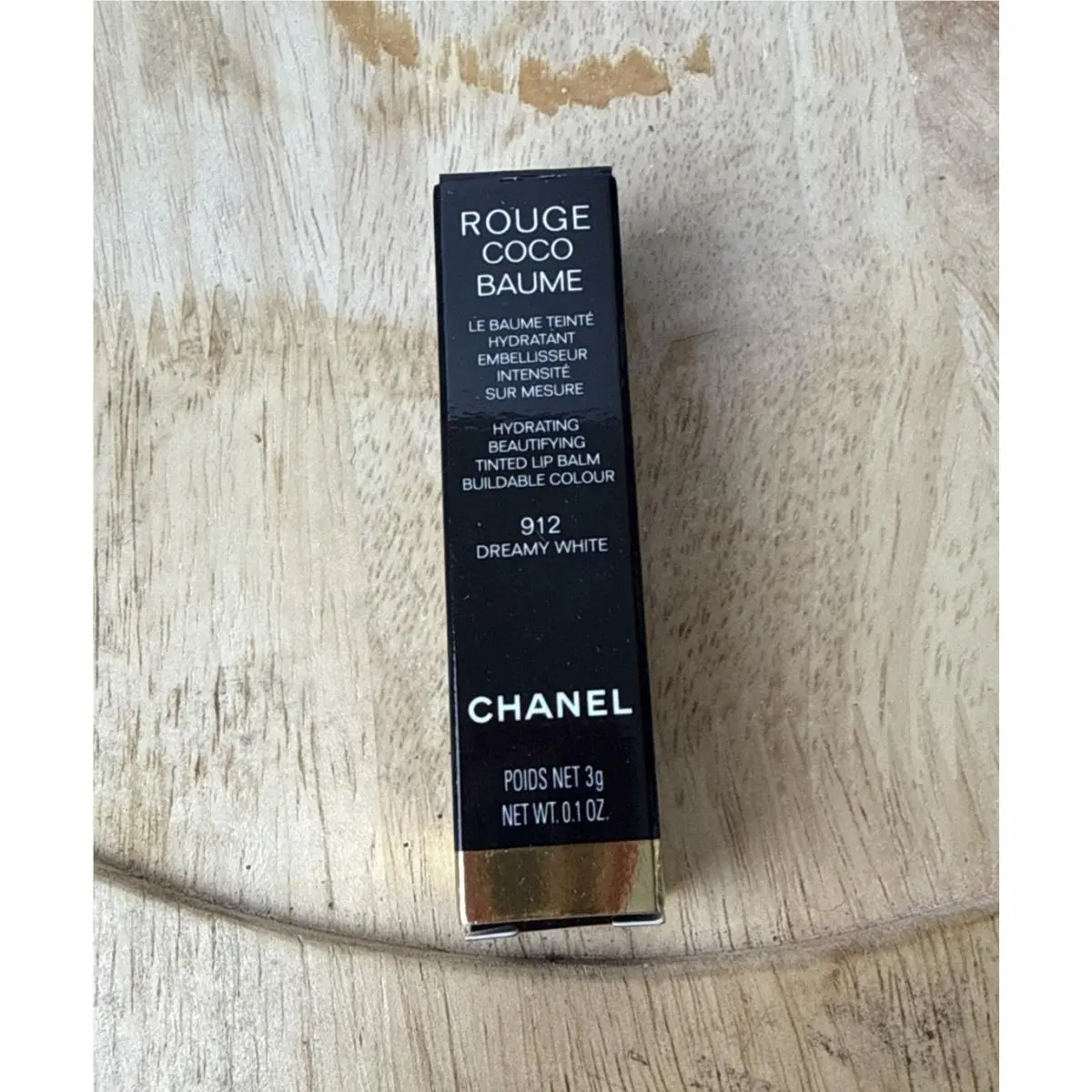 Chanel Rouge Coco Baume Hydrating Tinted Lip Balm 912 Dreamy White