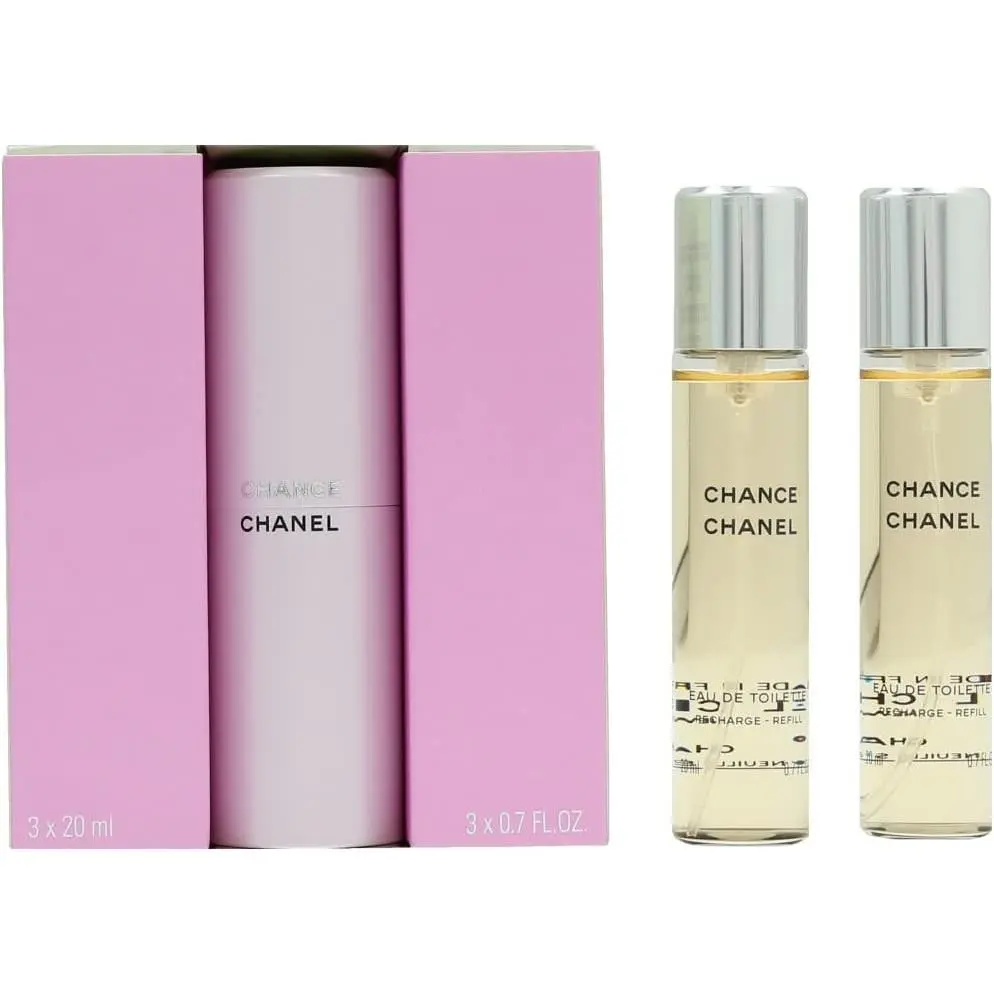 Chanel Chance Eau de Toilette Twist and Spray 3x20ml