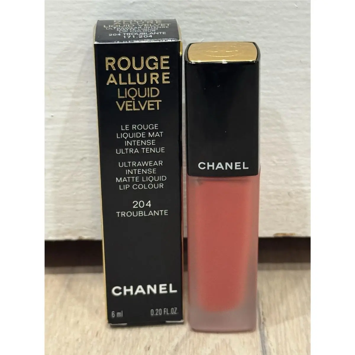 Chanel Rouge Allure Liquid Velvet Ultra Intense Matte Lip Colour 204 Troublante