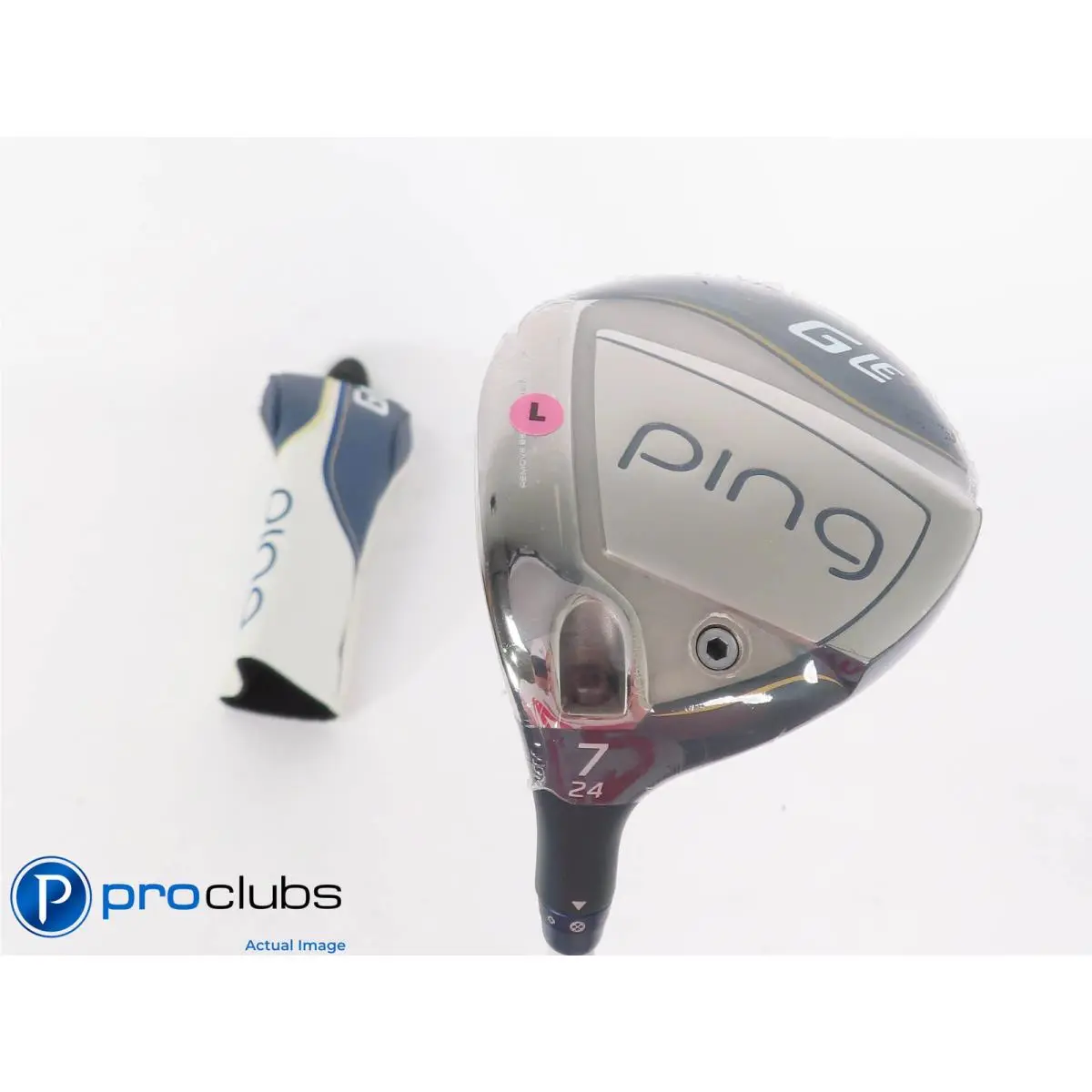 Left Handed Ladies Ping GLE3 24 7 Wood W/hc Ping Ult 250 Ladies Flex 517775