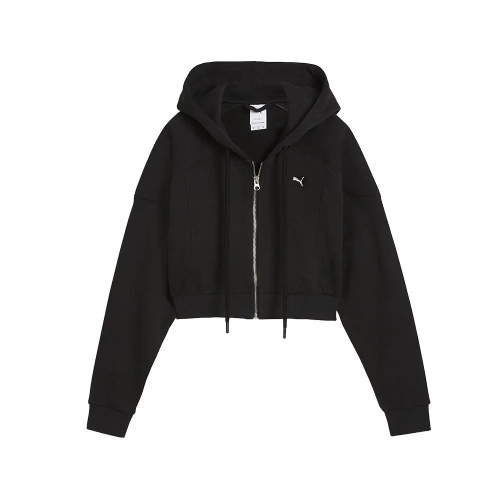 The Fast Race Cellerator Cropped Full Zip Hoodie Womens Size L Casual Oute by Puma
