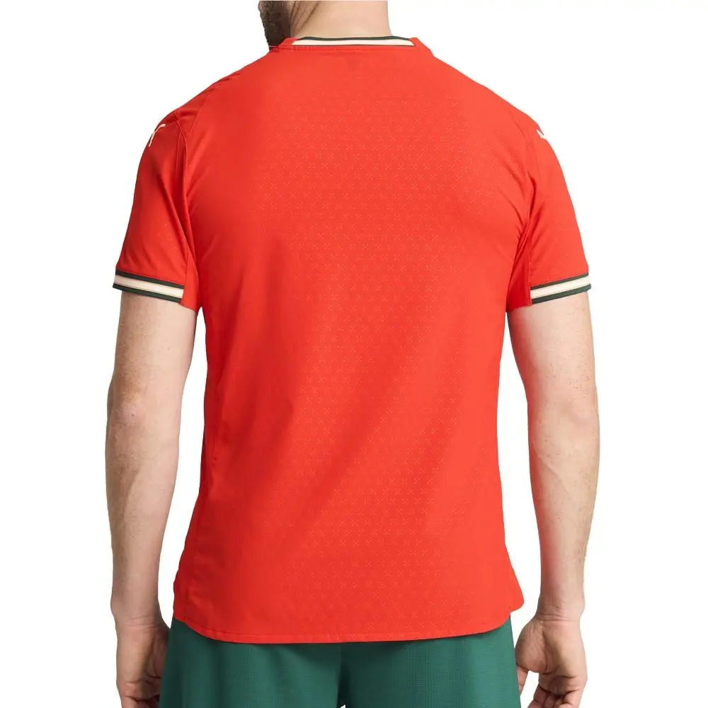 Puma clothing - PUMA Portugal `25 Home Authentic Crew Neck Short Sleeve Replica J - 78076601 - Red (UPC: 197674255819) 2