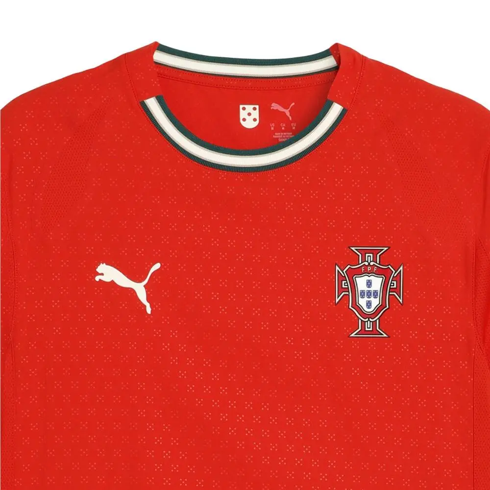Puma clothing - PUMA Portugal `25 Home Authentic Crew Neck Short Sleeve Replica J - 78076601 - Red (UPC: 197674255819) 5