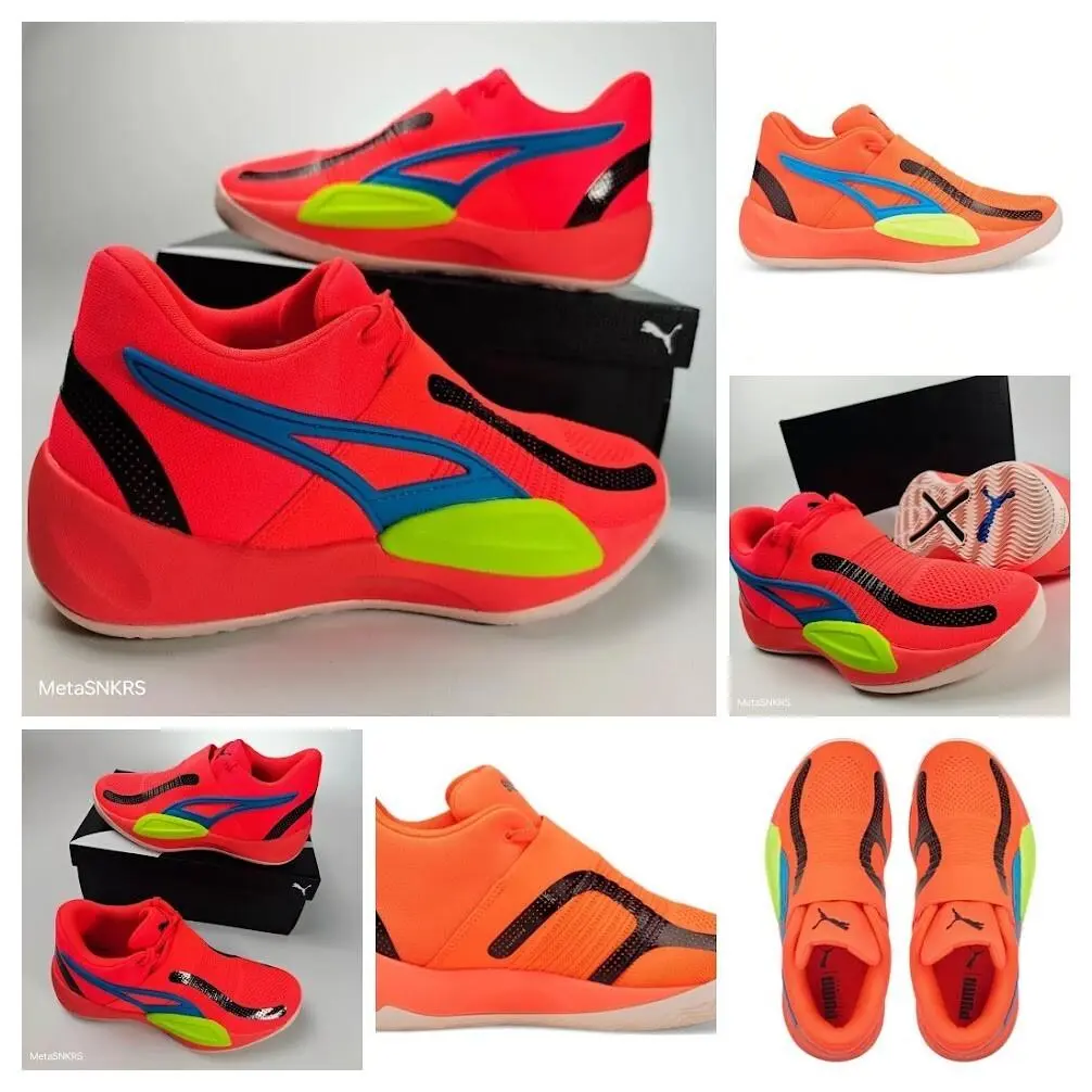Puma shoes - PUMA Rise Nitro - Rise Nitro - 377012-04 - FIERY CORAL/ LIME SQUEEZE 1