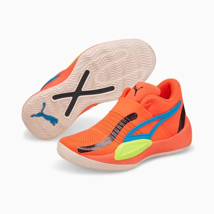 Puma shoes - PUMA Rise Nitro - Rise Nitro - 377012-04 - FIERY CORAL/ LIME SQUEEZE 2
