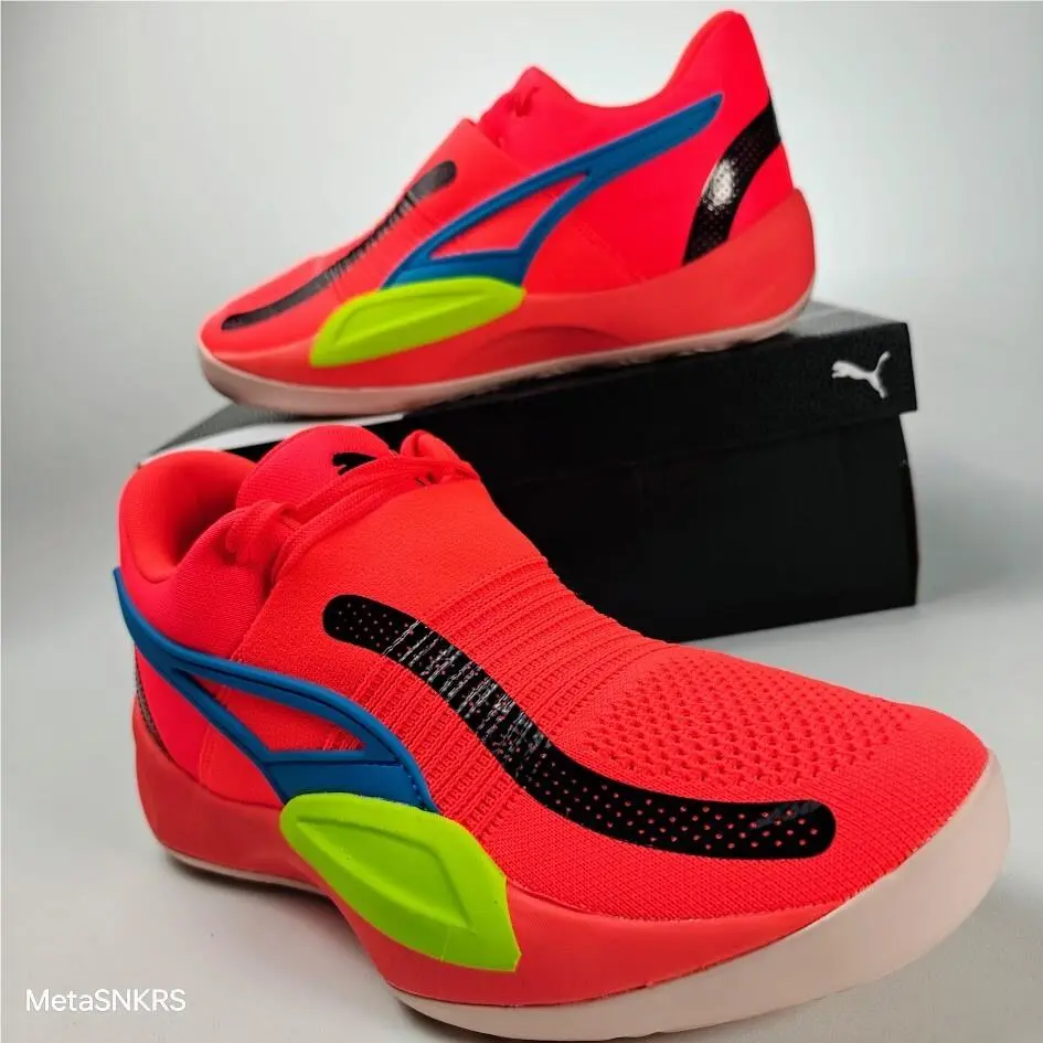 Puma shoes - PUMA Rise Nitro - Rise Nitro - 377012-04 - FIERY CORAL/ LIME SQUEEZE 12