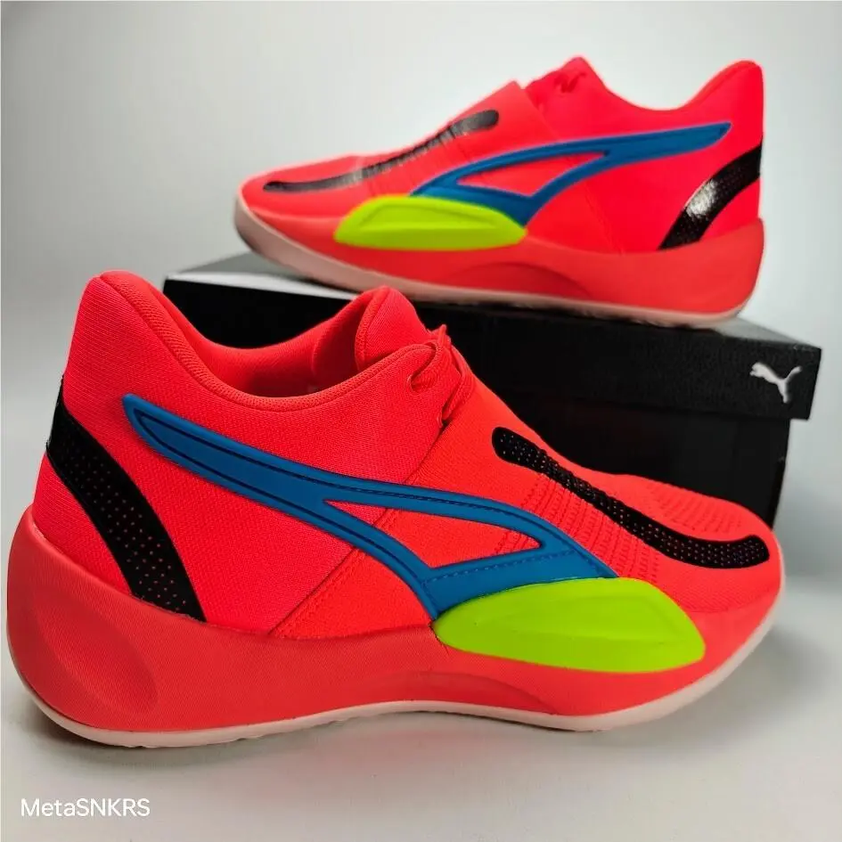 Puma shoes - PUMA Rise Nitro - Rise Nitro - 377012-04 - FIERY CORAL/ LIME SQUEEZE 13