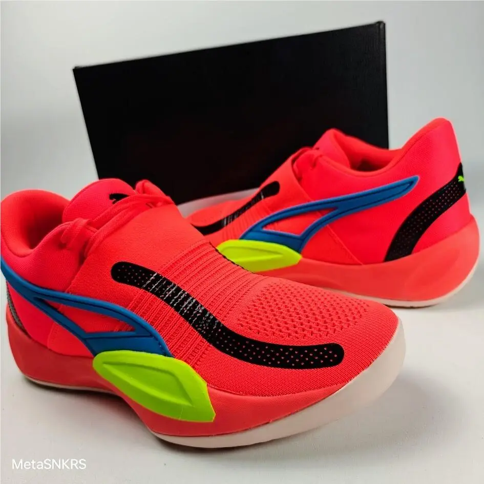 Puma shoes - PUMA Rise Nitro - Rise Nitro - 377012-04 - FIERY CORAL/ LIME SQUEEZE 3