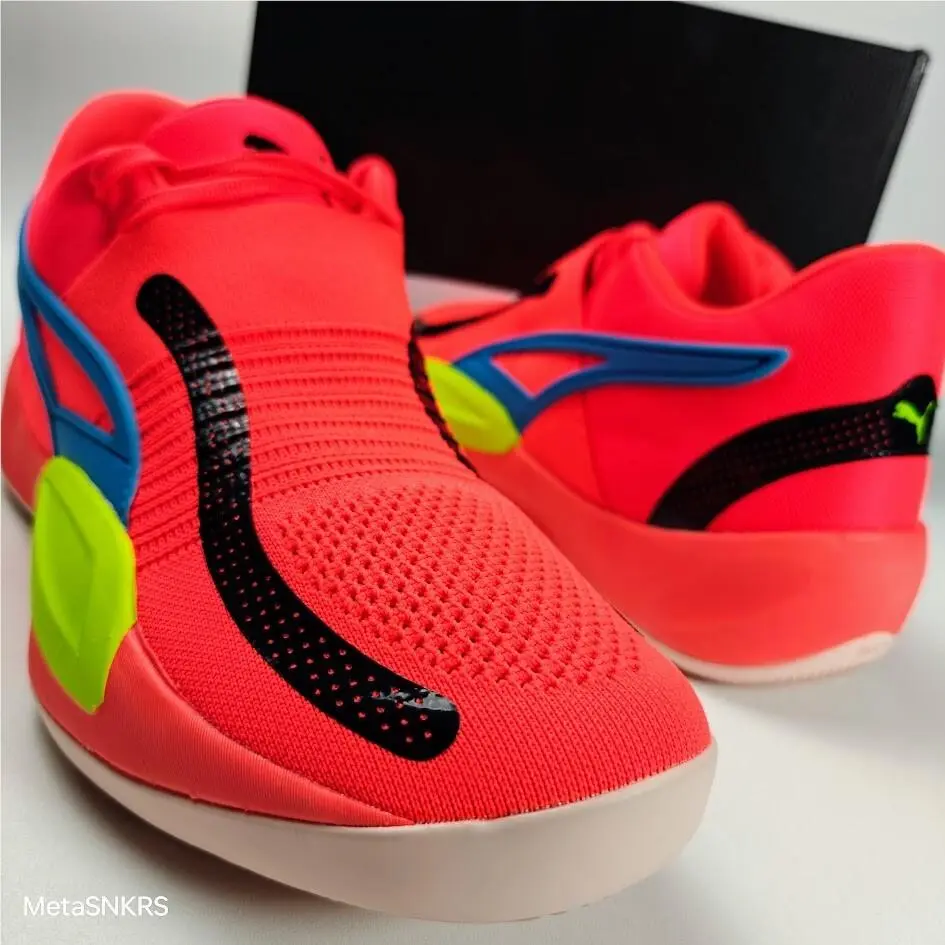 Puma shoes - PUMA Rise Nitro - Rise Nitro - 377012-04 - FIERY CORAL/ LIME SQUEEZE 4