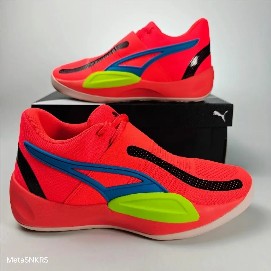 Puma shoes - PUMA Rise Nitro - Rise Nitro - 377012-04 - FIERY CORAL/ LIME SQUEEZE 6