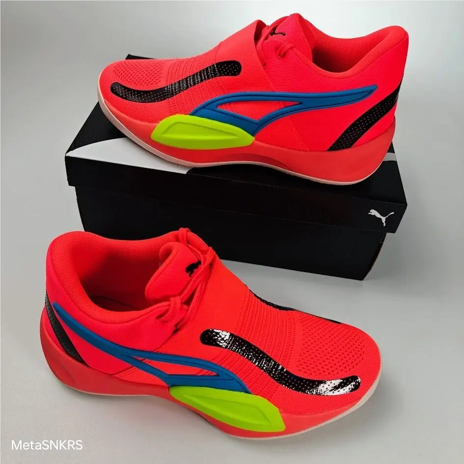 Puma shoes - PUMA Rise Nitro - Rise Nitro - 377012-04 - FIERY CORAL/ LIME SQUEEZE 7