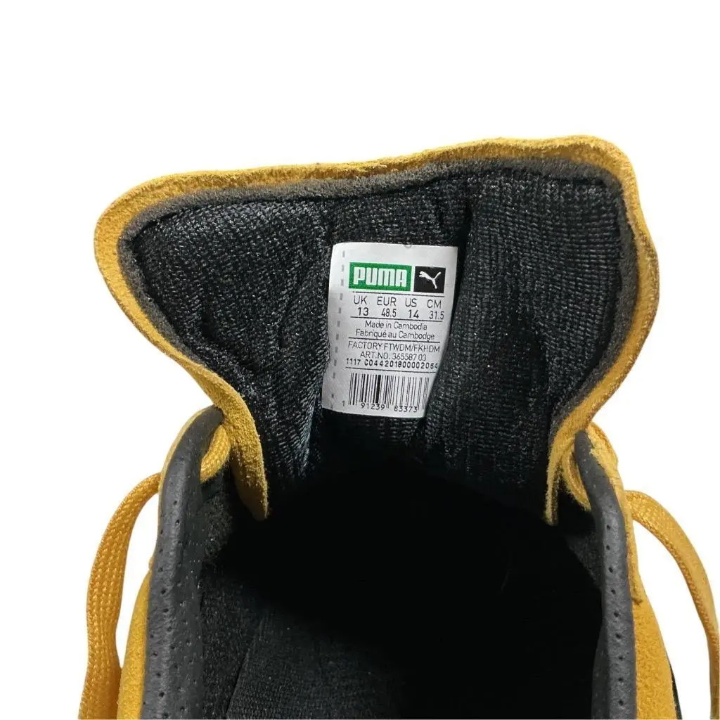 Puma shoes - Puma Suede Classic Archive - Suede Classic Archive - 365587 03 - Yellow Black 9