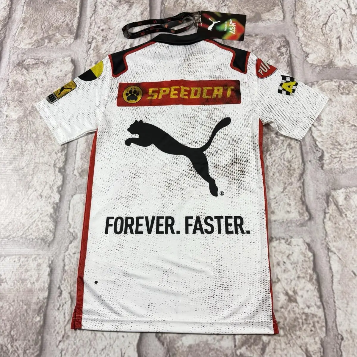 Puma clothing - Puma x ASAP Rocky Zip Polo - 631046 02 - White (UPC: 6448764052646) 3