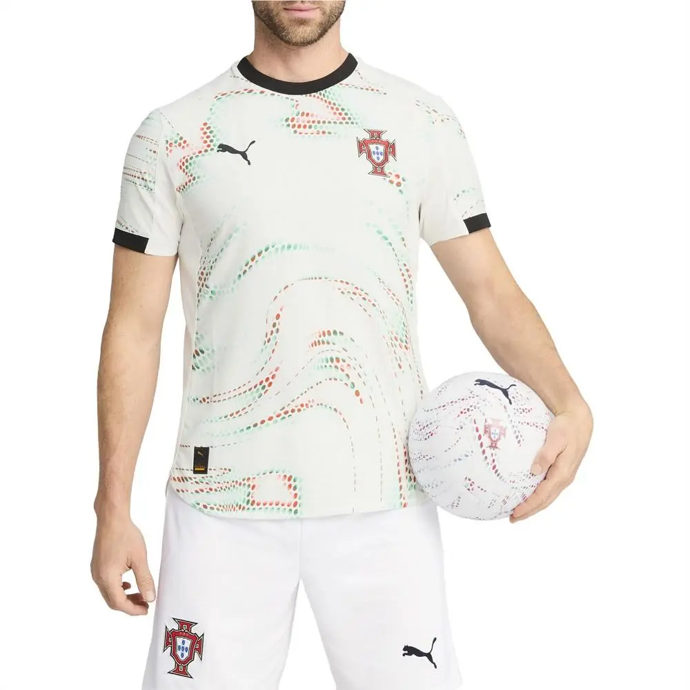 Puma clothing - PUMA Portugal `25 Away Crew Neck Short Sleeve Replica Jersey - 78076904 - White (UPC: 197674258513) 1