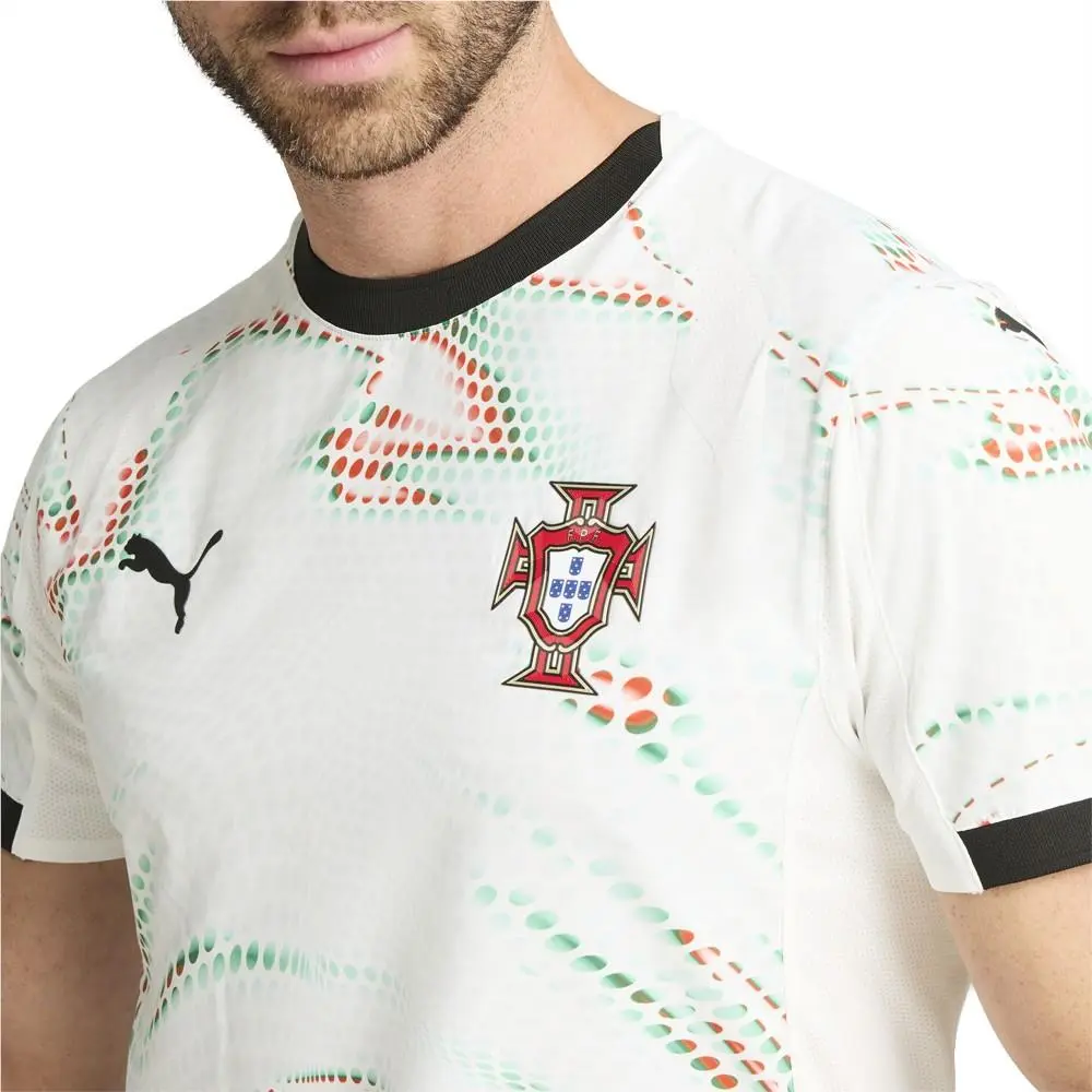 Puma clothing - PUMA Portugal `25 Away Crew Neck Short Sleeve Replica Jersey - 78076904 - White (UPC: 197674258513) 3