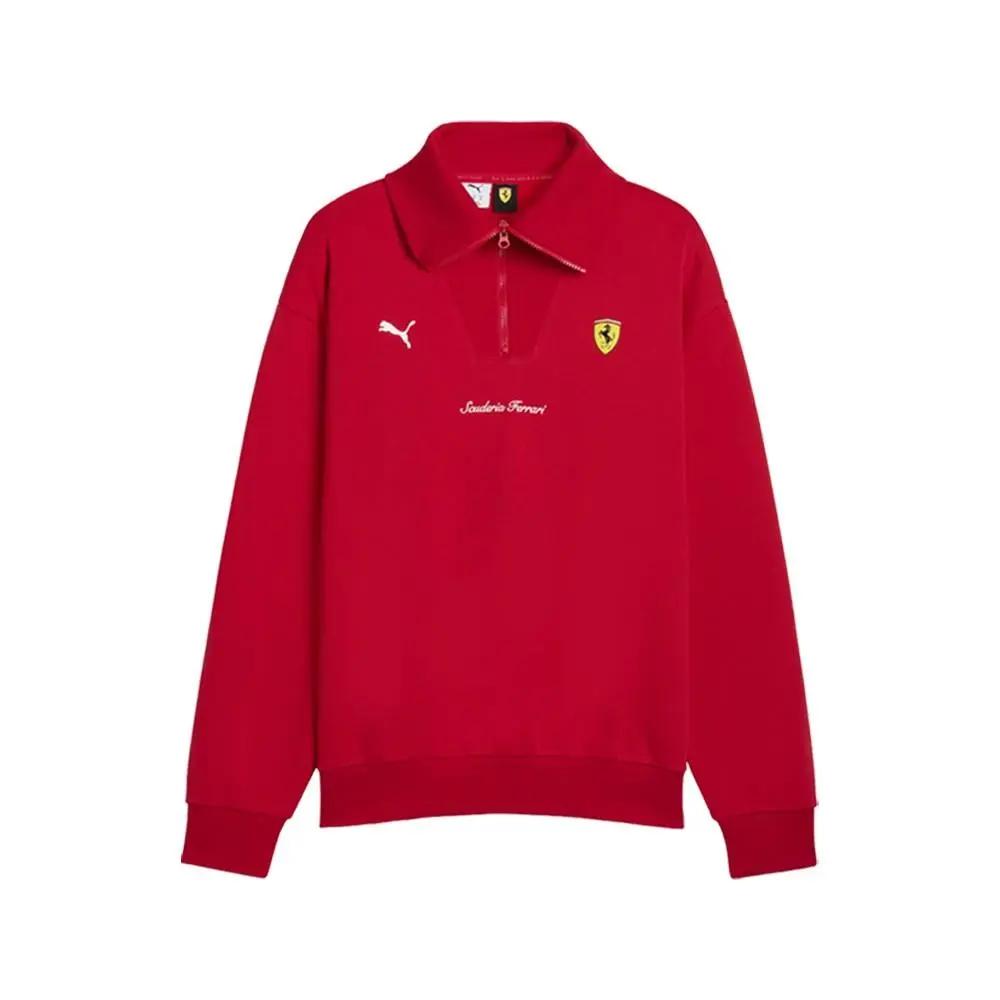 Scuderia Ferrari Halfzip Fleece Crew Sweatshirt Mens Size M 63700202 by Puma