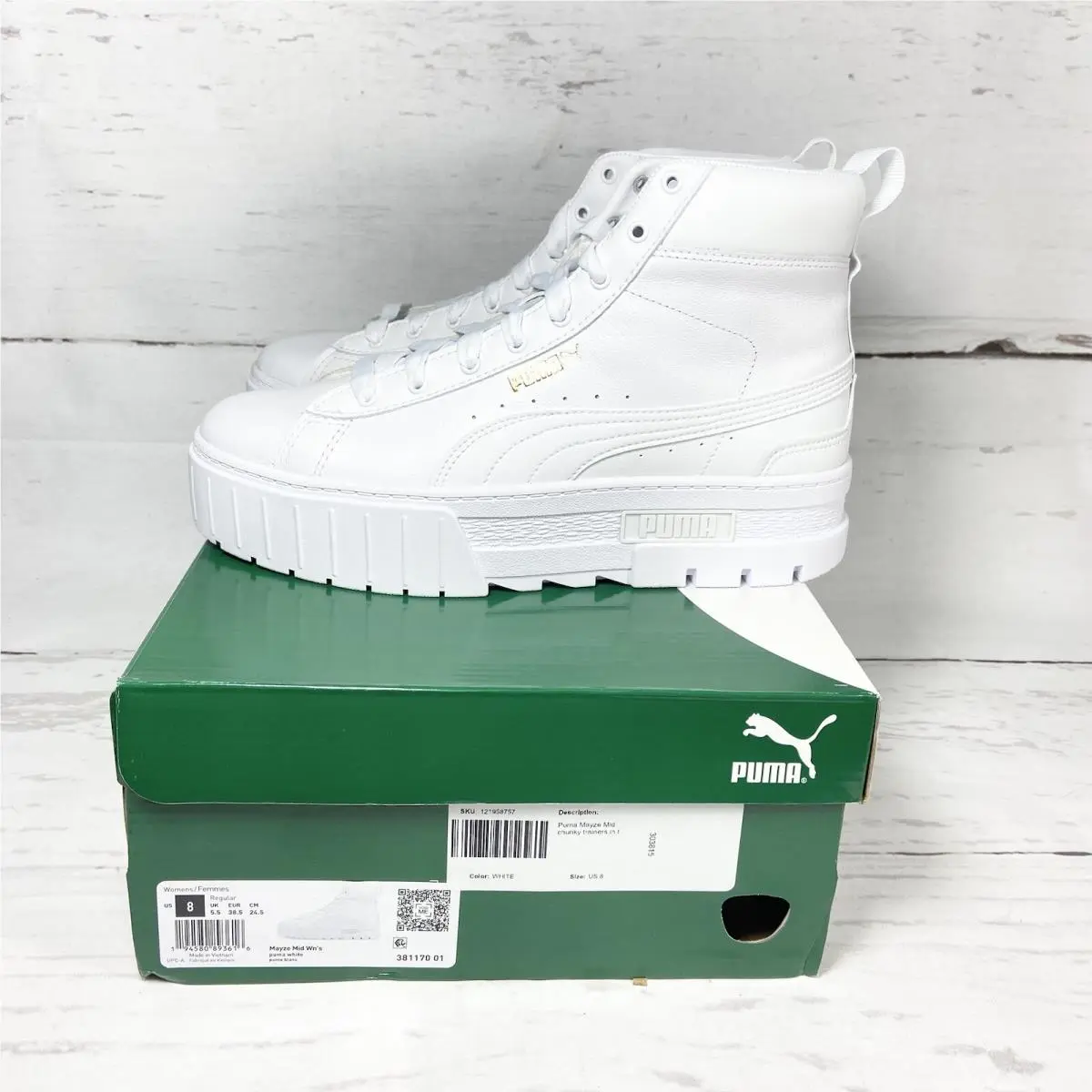 Puma shoes - Puma Mayze Mid Platform - Mayze Mid Platform - 381170-01 - White 7