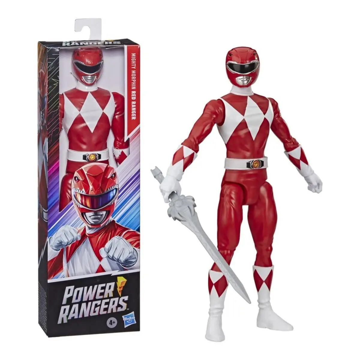 Power Rangers Mighty Morphin Red Ranger 12-Inch Action Figure Toy Inspired