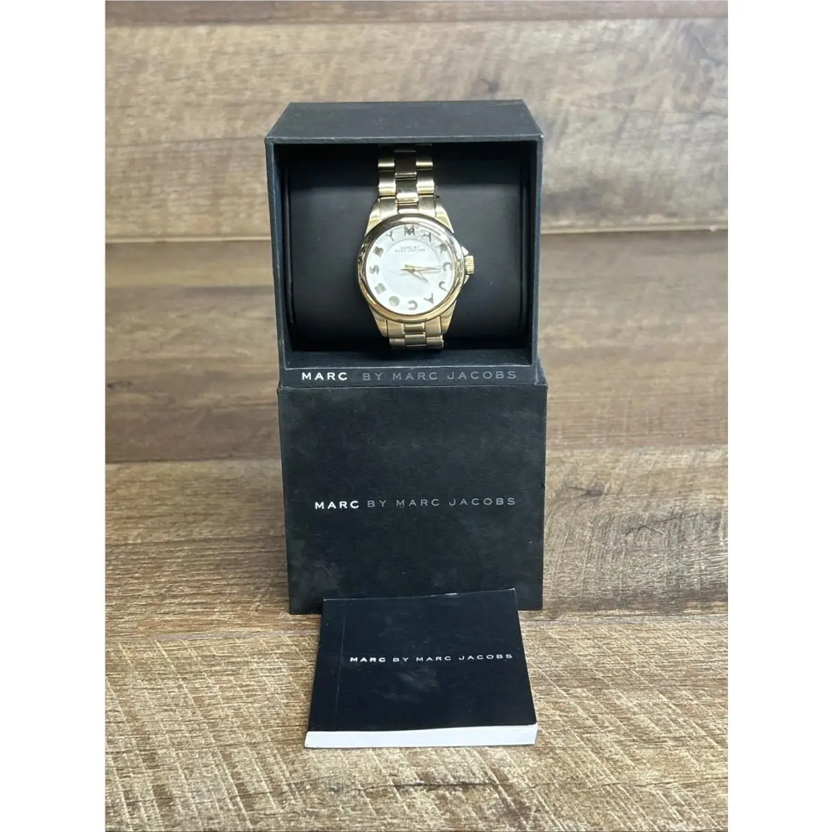 Marc  Women`s Bubbles Gold Tone Stainless Steel White Dial MBM3111 by Marc Jacobs