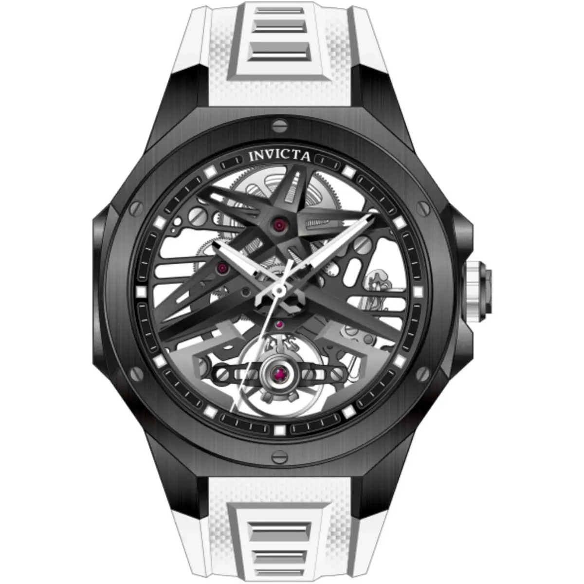 Invicta 70104 Celestial Men`s 43mm Black Dial Steel Automatic Watch