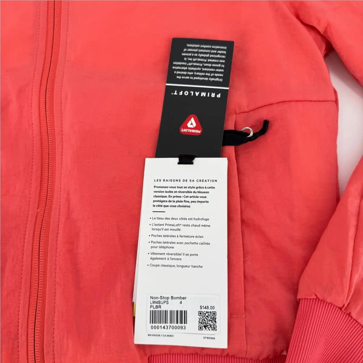 Lululemon clothing - Non-Stop Bomber - Bomber - Pink 2