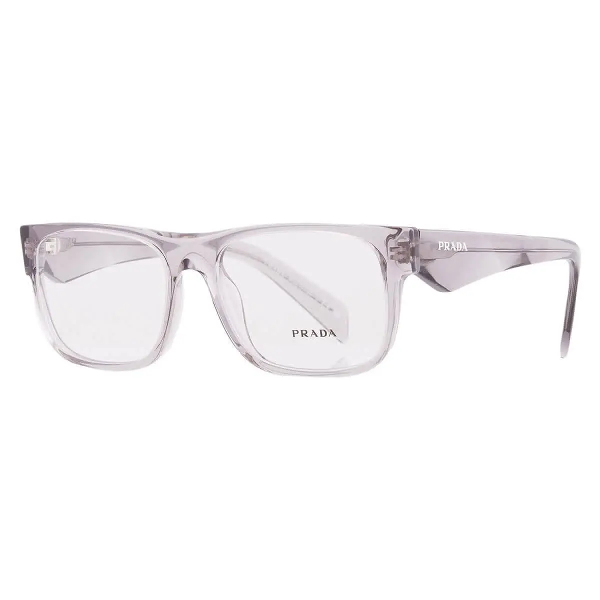 Prada Demo Rectangular Men`s Eyeglasses PR 22ZV 16Z1O1 55 PR 22ZV 16Z1O1 55