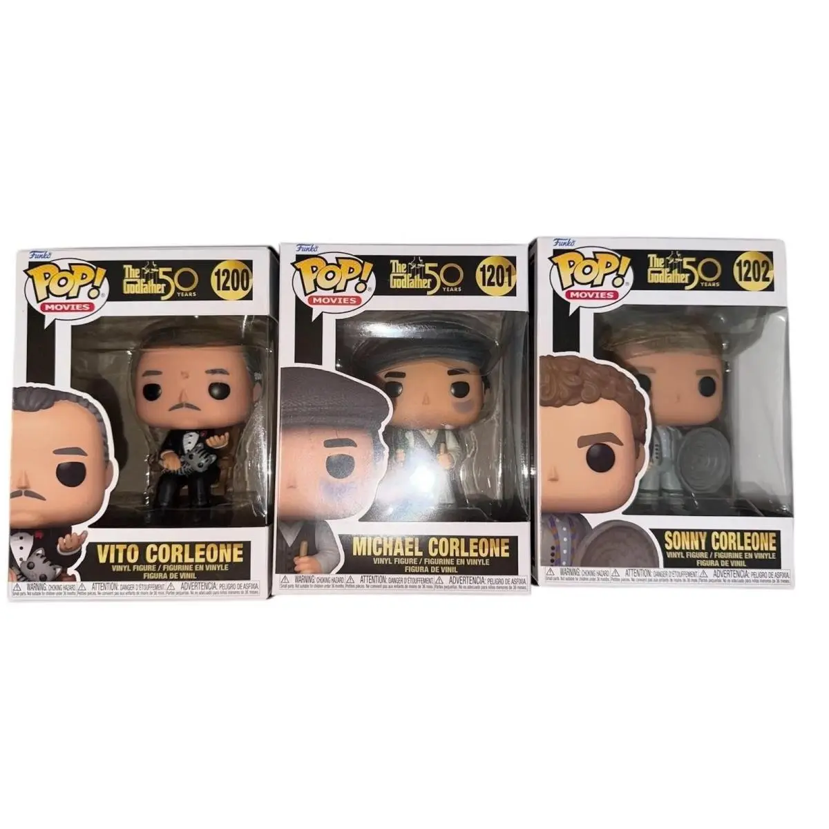 Funko Pop The Godfather 50th Anniversary Set Vito Michael Sonny 1200 1201 1202