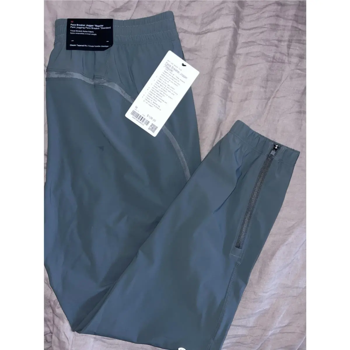 Lululemon Pace Breaker Running Joggers - Men`s Medium Onyx Grey