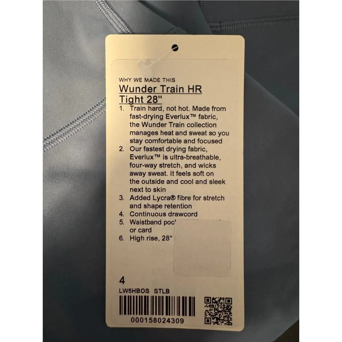 Lululemon clothing - Wunder Train No Line HR Tight 25