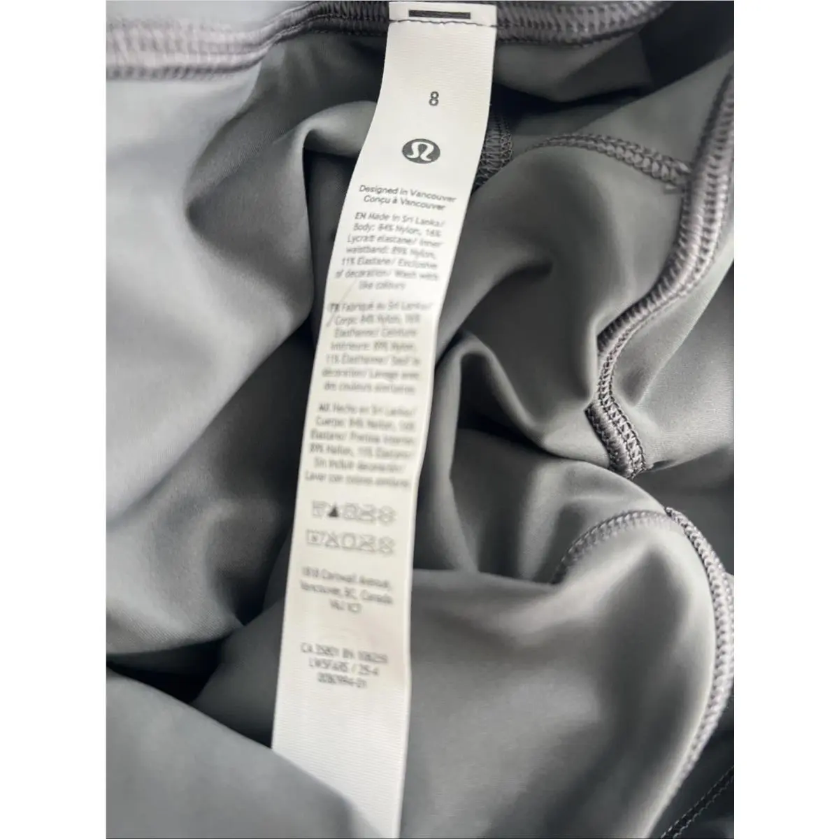 Lululemon clothing - Onyx Grey 8