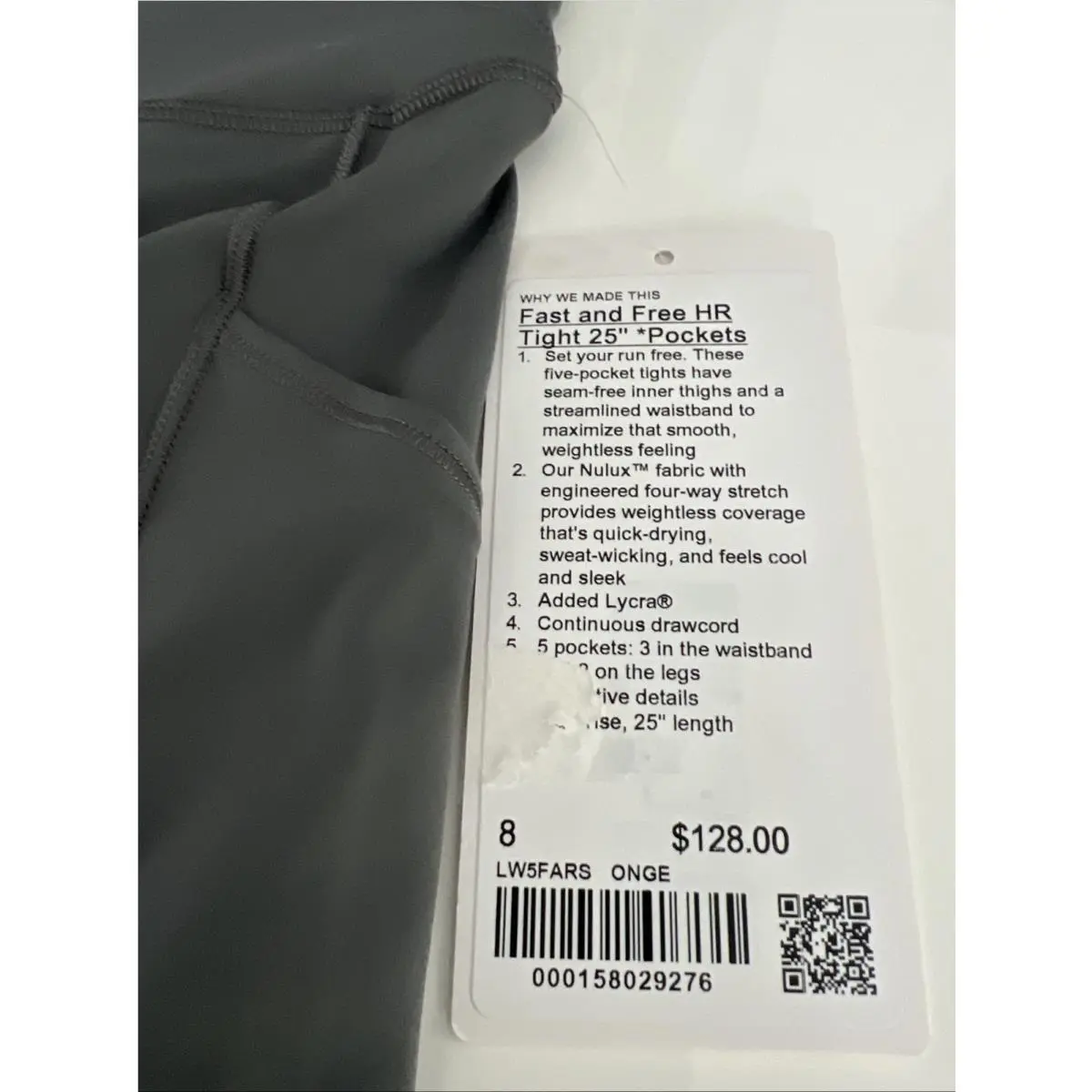 Lululemon clothing - Onyx Grey 2