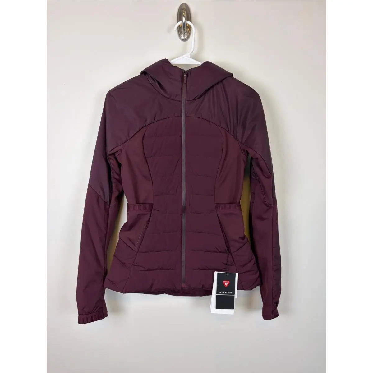 Lululemon Down For It All Jacket 2 Cassis Purple Down Puffer Hooded Primaloft