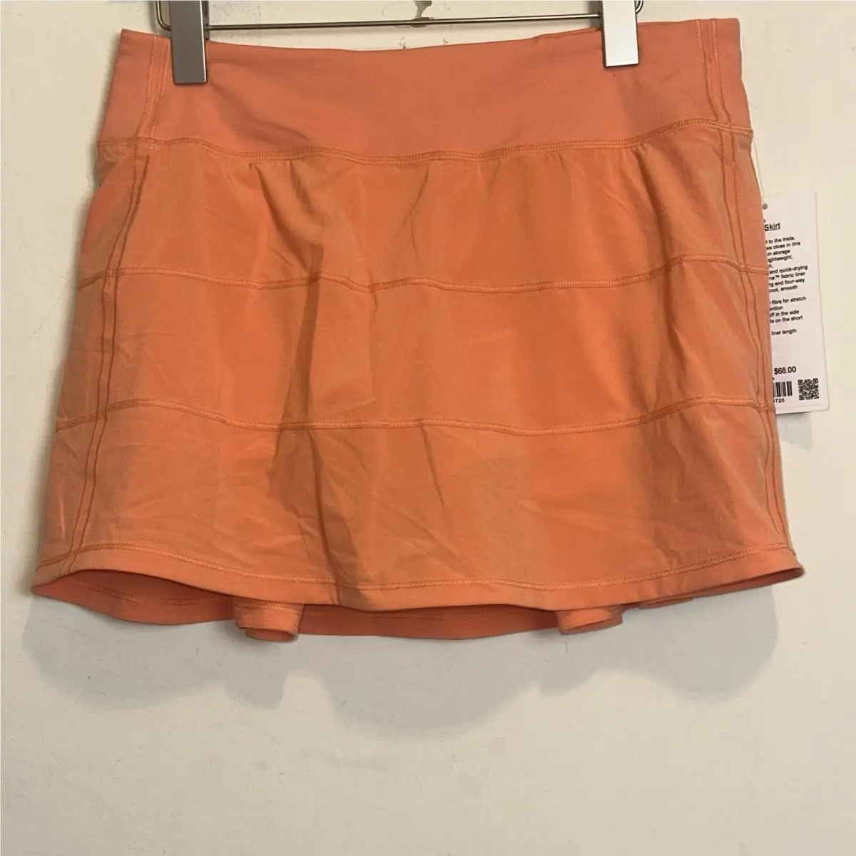 Lululemon Pace Rival Skort Skirt Warm Coral Womens 8T Performance Athleisure